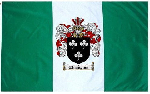 Champion family crest coat of arms flag