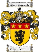 Chancellour coat of arms family crest download