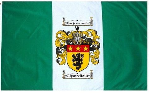 Chancellour family crest coat of arms flag