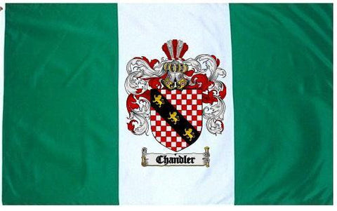 Chandler family crest coat of arms flag