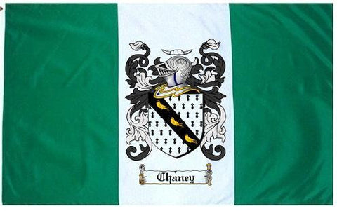 Chaney family crest coat of arms flag