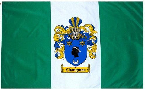 Changuion family crest coat of arms flag