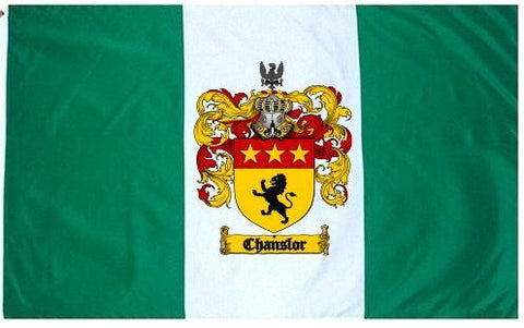 Chanslor family crest coat of arms flag