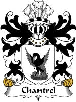 Chantrel coat of arms family crest download