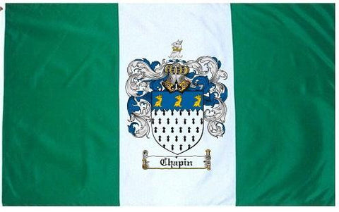 Chapin family crest coat of arms flag