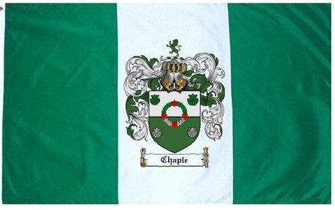 Chaple family crest coat of arms flag