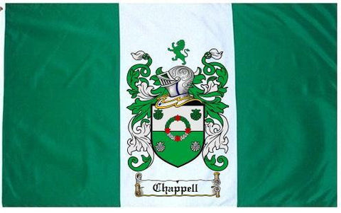 Chappell family crest coat of arms flag