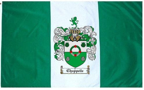 Chappelle family crest coat of arms flag