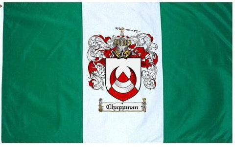Chappman family crest coat of arms flag