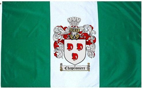 Chaproniere family crest coat of arms flag