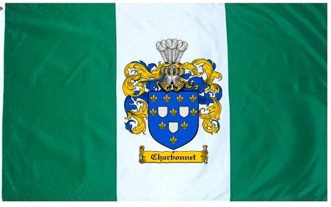 Charbonnet family crest coat of arms flag
