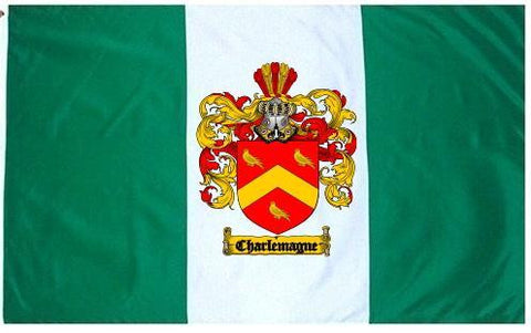 Charlemagne family crest coat of arms flag