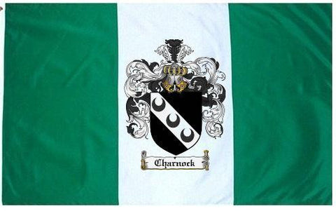 Charnock family crest coat of arms flag