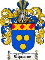 Charone coat of arms family crest download
