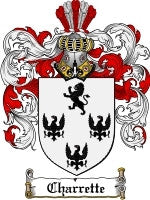Charrette coat of arms family crest download