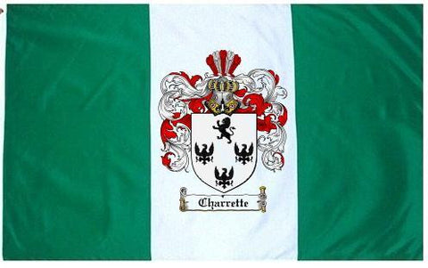 Charrette family crest coat of arms flag