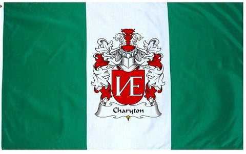 Charyton family crest coat of arms flag