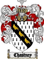 Chastney coat of arms family crest download