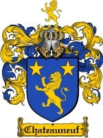 Chateauneuf coat of arms family crest download