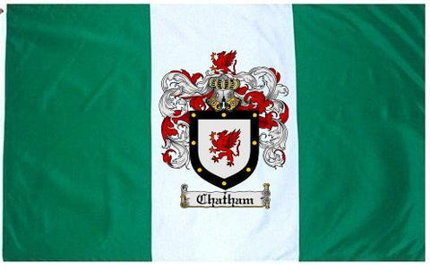 Chatham family crest coat of arms flag