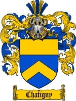 Chatigny coat of arms family crest download