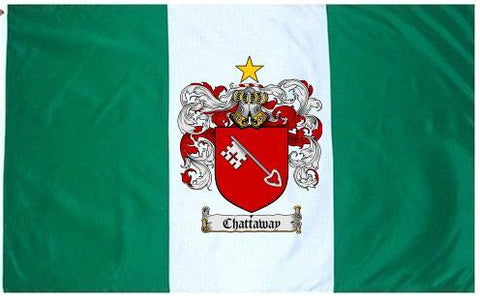 Chattaway family crest coat of arms flag