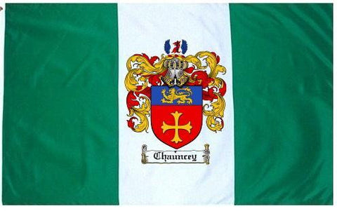 Chauncey family crest coat of arms flag