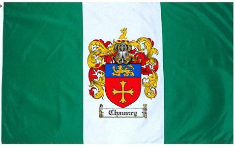 Chauncy family crest coat of arms flag