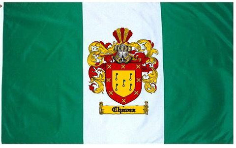 Chavez family crest coat of arms flag