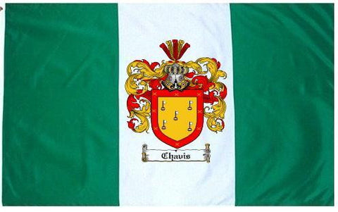 Chavis family crest coat of arms flag