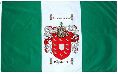 Chedwick family crest coat of arms flag