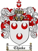 Cheeke coat of arms family crest download