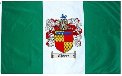Cheers family crest coat of arms flag
