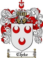 Cheke coat of arms family crest download