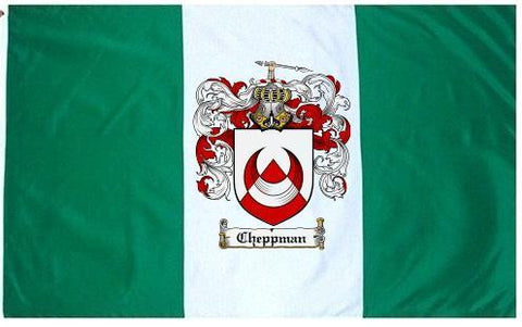 Cheppman family crest coat of arms flag