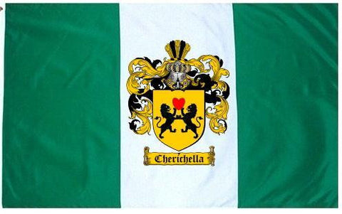 Cherichella family crest coat of arms flag