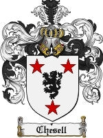 Chesell coat of arms family crest download