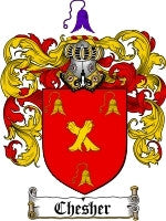 Chesher coat of arms family crest download