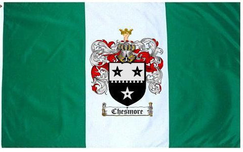 Chesmore family crest coat of arms flag