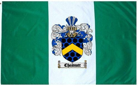 Chesnutt family crest coat of arms flag
