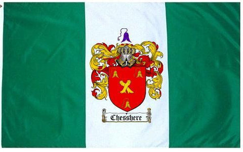Chesshere family crest coat of arms flag