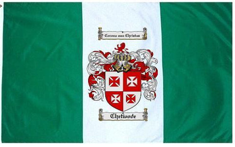 Chetwode family crest coat of arms flag