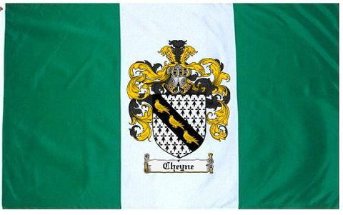 Cheyne family crest coat of arms flag
