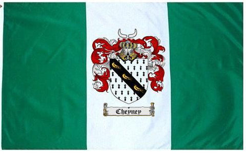 Cheyney family crest coat of arms flag
