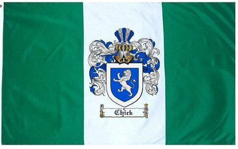 Chick family crest coat of arms flag