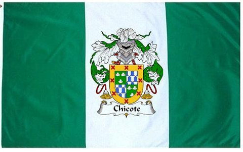 Chicote family crest coat of arms flag