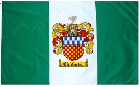 Chidester family crest coat of arms flag