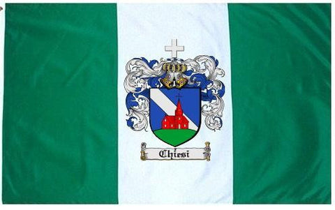 Chiesi family crest coat of arms flag