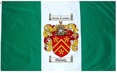 Chiesly family crest coat of arms flag