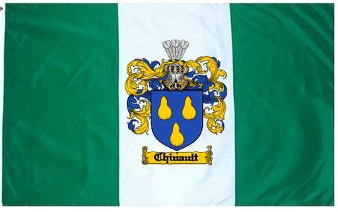 Chinault family crest coat of arms flag